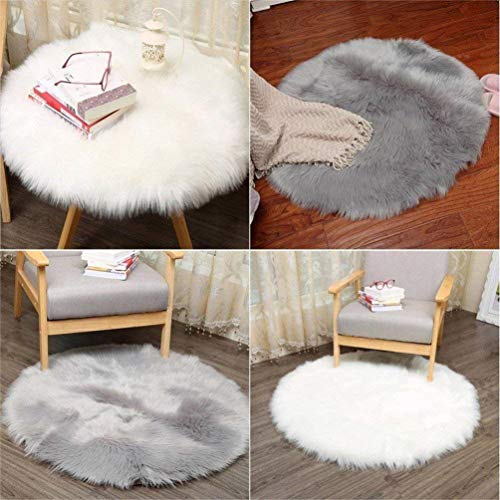 SXYHKJ Alfombra de Pelo de Cordero Oveja sintética | Salón Dormitorio Habitación de los Niños | imitación mullida Alfombras imitación Piel sintética como Faux de Alfombrilla (Bianca, 45x45cm) SXYHKJ Alfombra de Pelo de Cordero Oveja sintética | Salón Dormitorio Habitación de los Niños | imitación mullida Alfombras imitación Piel sintética como Faux de Alfombrilla (Bianca, 45x45cm)