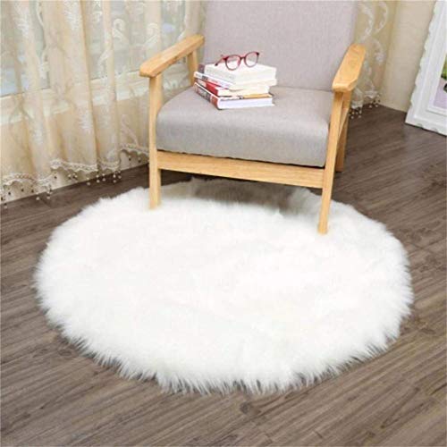 SXYHKJ Alfombra de Pelo de Cordero Oveja sintética | Salón Dormitorio Habitación de los Niños | imitación mullida Alfombras imitación Piel sintética como Faux de Alfombrilla (Bianca, 45x45cm) SXYHKJ Alfombra de Pelo de Cordero Oveja sintética | Salón Dormitorio Habitación de los Niños | imitación mullida Alfombras imitación Piel sintética como Faux de Alfombrilla (Bianca, 45x45cm)