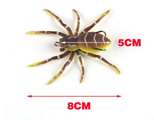SYANO Cebo de araƱa, 8 cm, 7 g, Bionic, cebo de pesca con diseƱo realista para lucio, perca, lucioperca (A) SYANO Cebo de araƱa, 8 cm, 7 g, Bionic, cebo de pesca con diseƱo realista para lucio, perca, lucioperca (A)