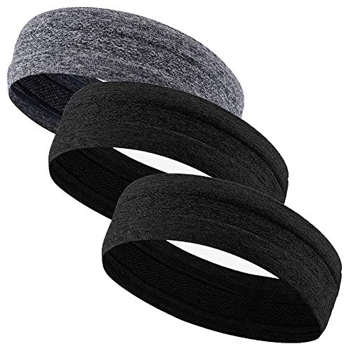 Sykooria 3 Piezas de Diadema Deportiva Unisex Diadema de Yoga Antideslizante Absorbente de Sudor