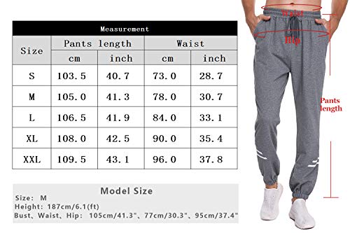 Sykooria Pantalones de Chándal de Algodón para Hombre Pantalones Deportivos Suaves para Correr Gimnasio Fitness Jogging