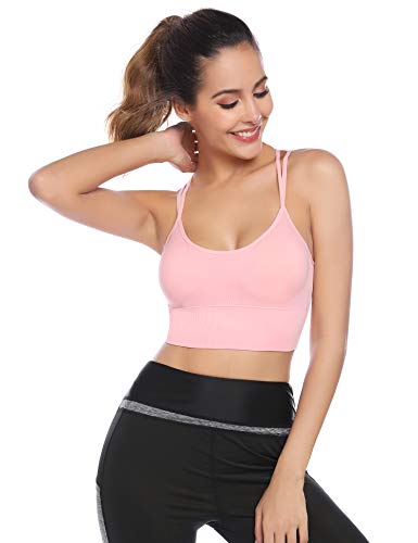 Sykooria Sujetador Deportivo para Mujer Sujetador de Yoga Acolchado sin Espalda con Tiras Sin Costuras con Buen Impacto Gimnasio Gimnasio Ropa Deportiva Sykooria Sujetador Deportivo para Mujer Sujetador de Yoga Acolchado sin Espalda con Tiras Sin Costuras con Buen Impacto Gimnasio Gimnasio Ropa Deportiva