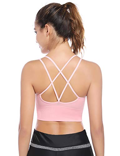 Sykooria Sujetador Deportivo para Mujer Sujetador de Yoga Acolchado sin Espalda con Tiras Sin Costuras con Buen Impacto Gimnasio Gimnasio Ropa Deportiva Sykooria Sujetador Deportivo para Mujer Sujetador de Yoga Acolchado sin Espalda con Tiras Sin Costuras con Buen Impacto Gimnasio Gimnasio Ropa Deportiva