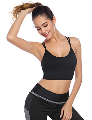 Sykooria Sujetador Deportivo para Mujer Sujetador de Yoga Acolchado sin Espalda con Tiras Sin Costuras con Buen Impacto Gimnasio Gimnasio Ropa Deportiva Sykooria Sujetador Deportivo para Mujer Sujetador de Yoga Acolchado sin Espalda con Tiras Sin Costuras con Buen Impacto Gimnasio Gimnasio Ropa Deportiva