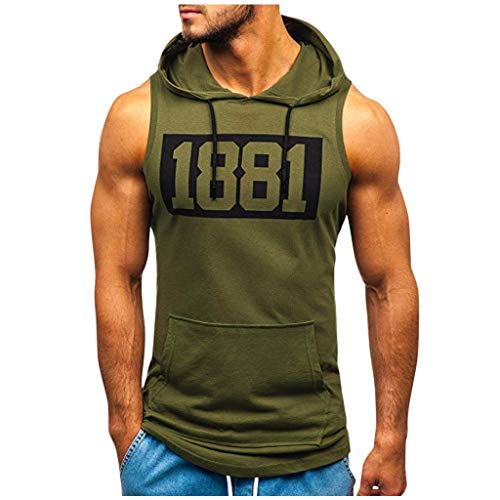 Sylar Camiseta sin Mangas para Hombre Verano Camisetas de Tirantes con Capucha impresión de Letras Camiseta Gym Hombre Deporte Fitness Chaleco Tops Pullover S Sylar Camiseta sin Mangas para Hombre Verano Camisetas de Tirantes con Capucha impresión de Letras Camiseta Gym Hombre Deporte Fitness Chaleco Tops Pullover S
