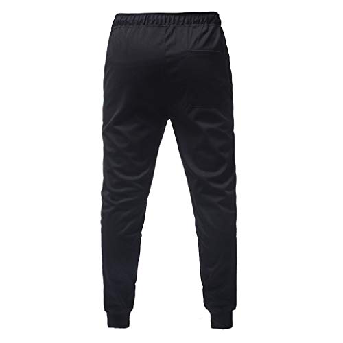 Sylar Pantalones Deportivos Hombre Pantalones Largos Hombre Pantalones Chandal Hombre con Estampado Letras Pantalones Jogging Baile Corriendo Gimnasio Al Aire Transpirable Cómodo Negro Pantalón