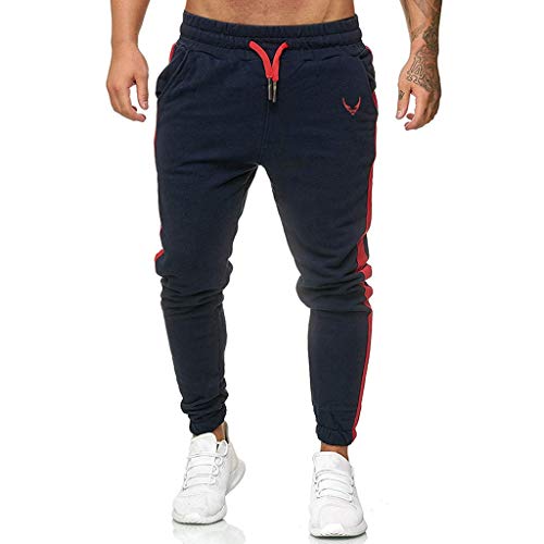 Sylar Pantalones Deportivos Hombre Pantalones Largos para Hombre Pantalones De Rayas Hombre Pantalones Chandal Hombre Cinturón De Cintura Elástico Jogging Pantalones Pitillo