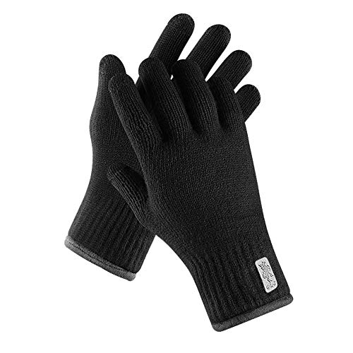 SYOSIN Guantes de Invierno, Guantes Tejidos Cálidos con Pantalla Táctil para Ciclismo Bicicleta Moto Cámping Excursionismo Corriendo Conducción Trabajando para Hombre y Mujer