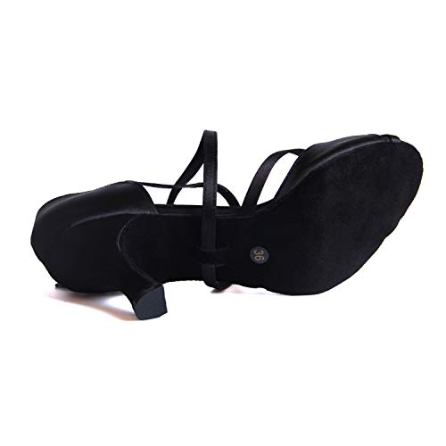 Syrads Zapatos de Baile Latino para Mujer Salsa Tango Bachata Vals Zapatos de Baile de Salón Suela Blanda 1010