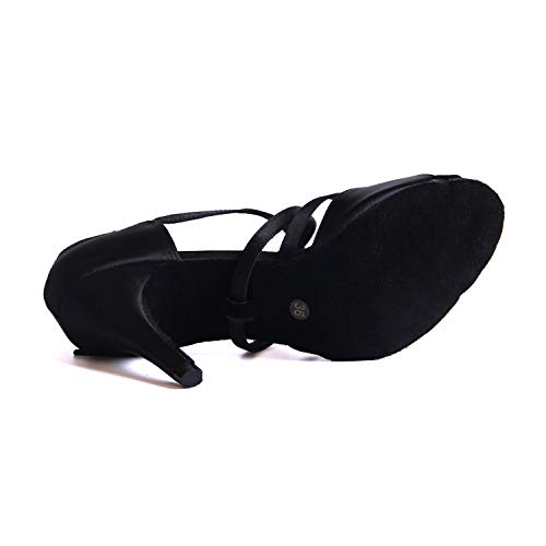 Syrads Zapatos de Baile Latino para Mujer Salsa Tango Bachata Vals Zapatos de Baile de Salón Suela Blanda 1010