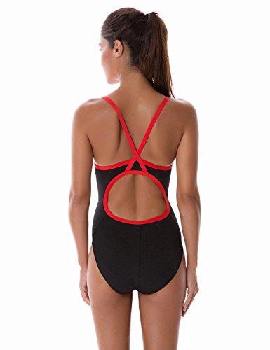 SYROKAN - Bañador Deportivo Traje de Baño Atlético de Una Pieza para Mujer Multicolor #8 38 Inch SYROKAN - Bañador Deportivo Traje de Baño Atlético de Una Pieza para Mujer Multicolor #8 38 Inch