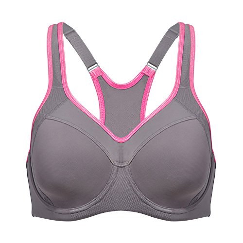 SYROKAN - Sujetador Deportivo de Alto Impacto con Aros y Fina Espuma para Mujer Multicolor #2 ES:105C (EU 90C) SYROKAN - Sujetador Deportivo de Alto Impacto con Aros y Fina Espuma para Mujer Multicolor #2 ES:105C (EU 90C)