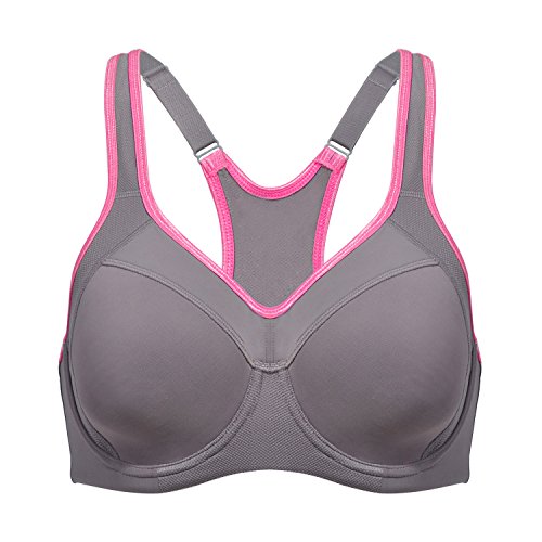 SYROKAN - Sujetador Deportivo de Alto Impacto con Aros y Fina Espuma para Mujer Multicolor #2 ES:90C (EU 75C)