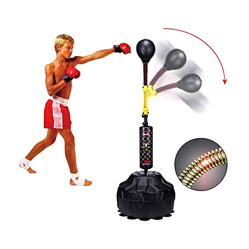 SYXX Freestyle boxeo saco de arena Rack, regulable en altura lucha perforación del boxeo Deporte, Vertical Speed ​​Ball, bola de Vent Vaso de descompresión Entrenamiento de Reacción boxeo bola de Reac