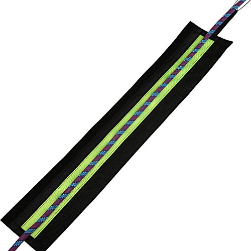 szdc88 Cuerda Protector, Exterior Escalada Cuerda Protector Manga Seguridad Cuerda Protección Funda Cuerda de Paracaídas Protector - Negro, 87cm