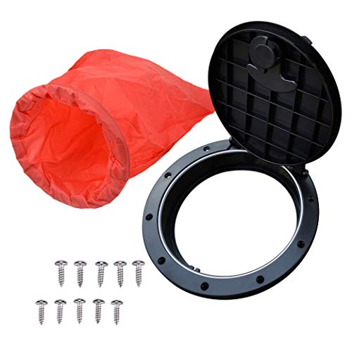 SZDPC Kayak Hatch Cover Kit de Placa de Cubierta Hatch de Cubierta con Bolsa de Almacenamiento para embarcaciones Marinas Kayak Accesorios Canoa Pesca Aparejo Vela (8)