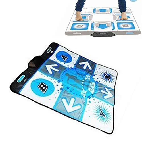 Szlsl88 Dancing Pad para Wii, Juego Baile Danza Revolution Tapete, Anti Deslizante Pie Estampado Danza Manta para Wii