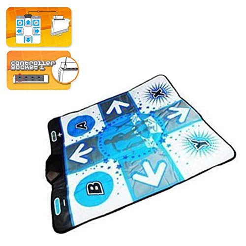 Szlsl88 Dancing Pad para Wii, Juego Baile Danza Revolution Tapete, Anti Deslizante Pie Estampado Danza Manta para Wii