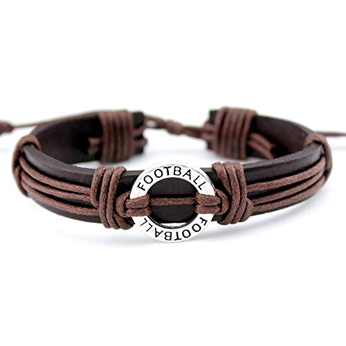 SZNES Pulsera Calistenia Pulseras De Cuero Mujer Hombre Unisex