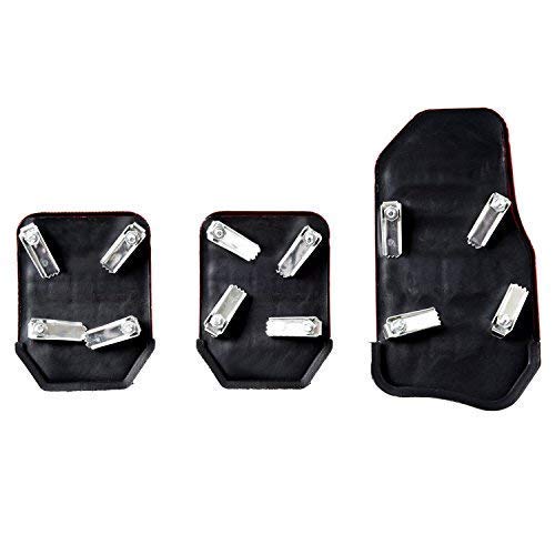 SZSS-CAR - Juego de cubrepedales para automóvil para pedales de freno, embrague y acelerador SZSS-CAR - Juego de cubrepedales para automóvil para pedales de freno, embrague y acelerador