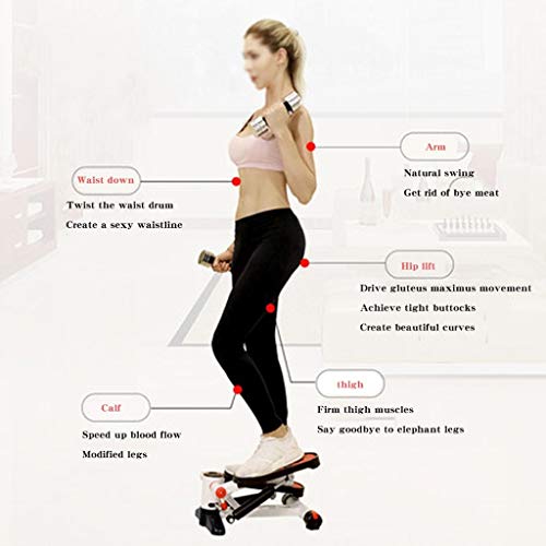 T-Day Stepper Máquinas de Step Aerobic Mini de Pasos LED, Escalera aparatos de Gimnasia, Ajustable Resistencia, con expansor, velocímetro y el Contador de Paso T-Day Stepper Máquinas de Step Aerobic Mini de Pasos LED, Escalera aparatos de Gimnasia, Ajustable Resistencia, con expansor, velocímetro y el Contador de Paso