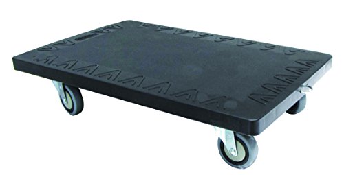 T-EQUIP - Plataforma con ruedas para transportar cargas de hasta 250 kg, 61 x 415 x 17,3 cm (negro)