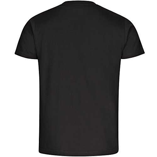 T-Shirt cuello redondo camiseta de manga corta para hombre colour negro Biathlon bici experto tallas de la S a 5XL Negro negro Talla:xxxxx-large