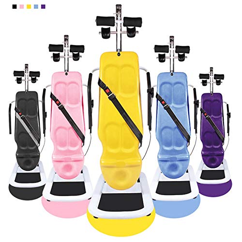 T-Tabla de Inversión,Inversion Table, Máquina invertida eléctrica de la tabla de la lversión Equipo casero de la aptitud Tratamiento eficaz Hernia plato, dolor de espalda, reversible ( Color : Black )