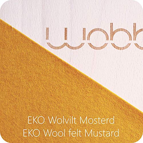Tabla curva Wobbel board original con fieltro mostaza Tabla curva Wobbel board original con fieltro mostaza
