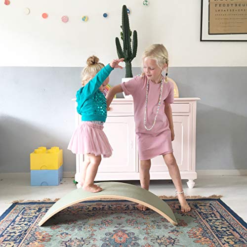 Tabla curva Wobbel board original con fieltro mostaza Tabla curva Wobbel board original con fieltro mostaza