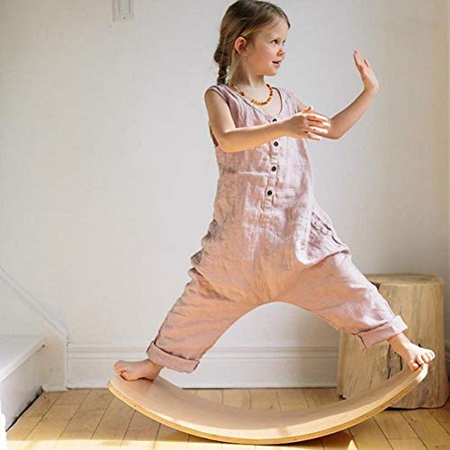 Tabla De Equilibrio De Madera para Niños/Tabla Curva Montessori/Tabla Curva Wobbel/Tabla Curva Madera Niños Tabla Curva Infantil/Wobbel Board