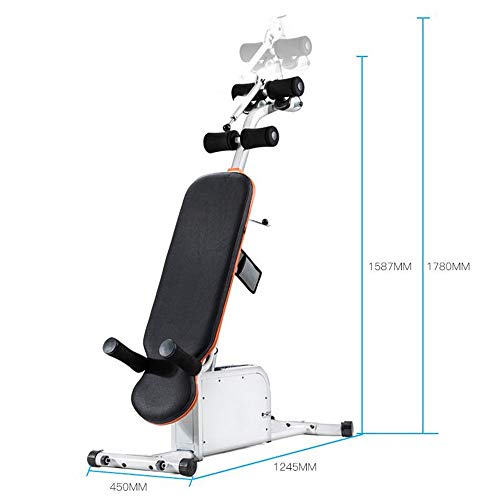 Tabla de inversión Máquina eléctrica multifuncionales invertido Paralelas invertidos Pull-ups (Color : Black, Size : 1587-1780x1245x450mm)