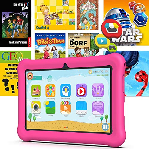 Tablet Niños con WiFi 7 Pulgadas 2GB RAM+32GB ROM Tableta Infantil Android 6.0 Juegos Educativos y Kid-Proof Funda. Tablet Niños con WiFi 7 Pulgadas 2GB RAM+32GB ROM Tableta Infantil Android 6.0 Juegos Educativos y Kid-Proof Funda.