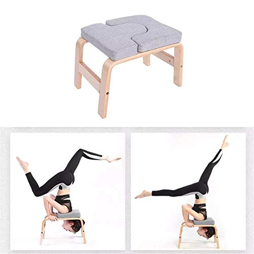 Taburete Invertido De Yoga Abedul invertido banco de yoga gimnasio gimnasio equipo de fitness Inicio interior invertido banco banco invertido silla aptitud deportes accesorios Se Puede Utilizar Para E