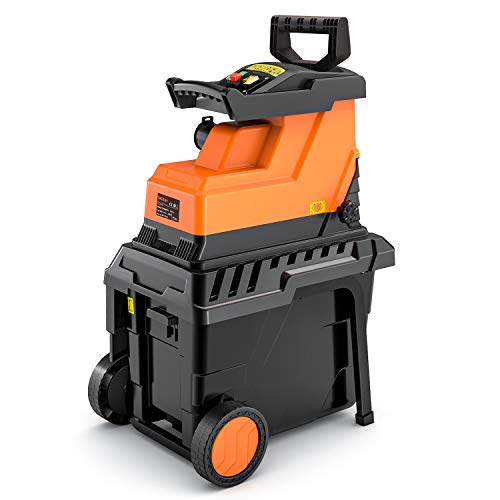 TACKLIFE Biotrituradora de Jardín, Potencia 2800 W, Capacidad de Corte Máxima de 45 mm, 55L Caja de Recolección, Motor Silencioso de Inducción, Versión Mejorada - PWS01A TACKLIFE Biotrituradora de Jardín, Potencia 2800 W, Capacidad de Corte Máxima de 45 mm, 55L Caja de Recolección, Motor Silencioso de Inducción, Versión Mejorada - PWS01A