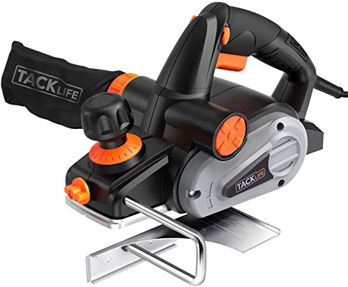 TACKLIFE Cepillo Eléctrico Madera 710W 16500RPM, Ancho de cepillado de 82 mm e Profundidad 2mm, Guía de Corte y Bolsa de Polvo, Cepilladora Eléctrica ideal para el bricolaje | EPN01A TACKLIFE Cepillo Eléctrico Madera 710W 16500RPM, Ancho de cepillado de 82 mm e Profundidad 2mm, Guía de Corte y Bolsa de Polvo, Cepilladora Eléctrica ideal para el bricolaje | EPN01A