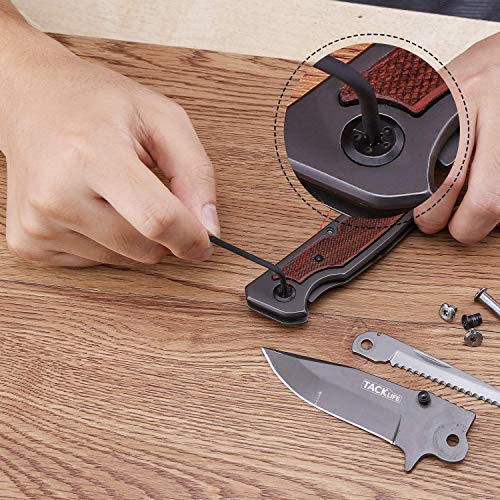 TACKLIFE Llaves Allen, 22 Piezas, 13 Llaves con Cabezal Esférico, 9 Llaves Hexagonal Torx, Métricas con Brazo Largo, Acero Cromo Vanadio, Antioxidante, para Automóviles, Muebles, Equipos, etc - HHW1B TACKLIFE Llaves Allen, 22 Piezas, 13 Llaves con Cabezal Esférico, 9 Llaves Hexagonal Torx, Métricas con Brazo Largo, Acero Cromo Vanadio, Antioxidante, para Automóviles, Muebles, Equipos, etc - HHW1B