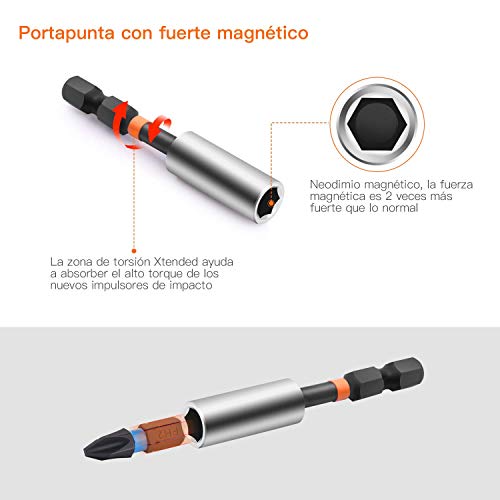 TACKLIFE PSDB1B Juego de Puntas 60 Pcs en 1,Llaves de Vaso de Atornillador,Avanzada Torsión Tecnología,6 x Llaves Tubulares,1 x Caja de Protección Fresca,1 x Portapunta Magnética,1 x Llaves Allen TACKLIFE PSDB1B Juego de Puntas 60 Pcs en 1,Llaves de Vaso de Atornillador,Avanzada Torsión Tecnología,6 x Llaves Tubulares,1 x Caja de Protección Fresca,1 x Portapunta Magnética,1 x Llaves Allen