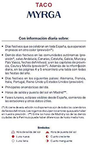 Taco calendario myrga sobremesa Nº 3 2021 Taco calendario myrga sobremesa Nº 3 2021