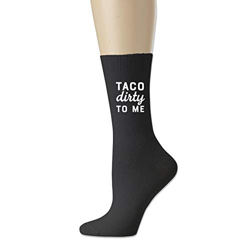 Taco Dirty To Me - Calcetines transpirables para hombre, color negro
