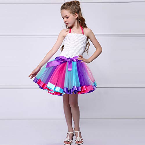 Tacobear 2piezas Falda Tutu para Niñas Dancewear Arco Iris Falda de Tul Danza Falda Girls Rainbow Layered Tutu Skirt Tacobear 2piezas Falda Tutu para Niñas Dancewear Arco Iris Falda de Tul Danza Falda Girls Rainbow Layered Tutu Skirt