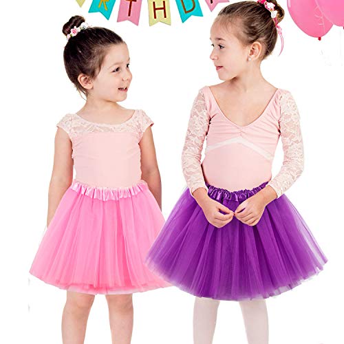 Tacobear 6Piezas Tutu Niña Rojo Rosa Negro Blanco Amarillo Falda Tutu Tutu Ballet Niña para Danza Rendimiento Fiesta (Color C) Tacobear 6Piezas Tutu Niña Rojo Rosa Negro Blanco Amarillo Falda Tutu Tutu Ballet Niña para Danza Rendimiento Fiesta (Color C)