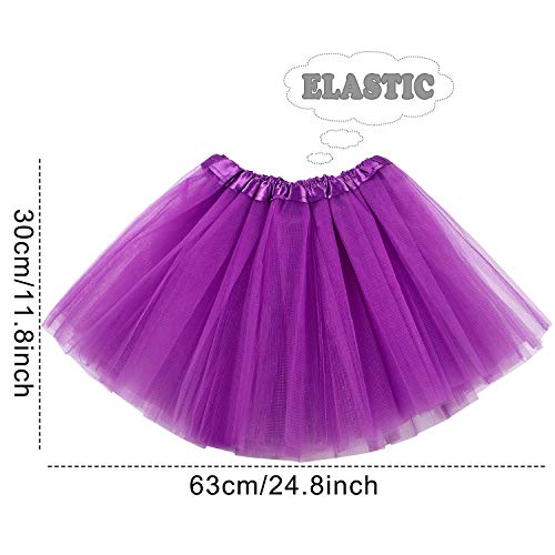 Tacobear 6Piezas Tutu Niña Rojo Rosa Negro Blanco Amarillo Falda Tutu Tutu Ballet Niña para Danza Rendimiento Fiesta (Color C) Tacobear 6Piezas Tutu Niña Rojo Rosa Negro Blanco Amarillo Falda Tutu Tutu Ballet Niña para Danza Rendimiento Fiesta (Color C)