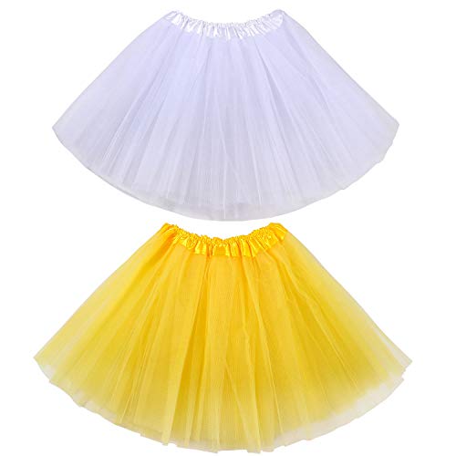 Tacobear 6Piezas Tutu Niña Rojo Rosa Negro Blanco Amarillo Falda Tutu Tutu Ballet Niña para Danza Rendimiento Fiesta (Color C) Tacobear 6Piezas Tutu Niña Rojo Rosa Negro Blanco Amarillo Falda Tutu Tutu Ballet Niña para Danza Rendimiento Fiesta (Color C)