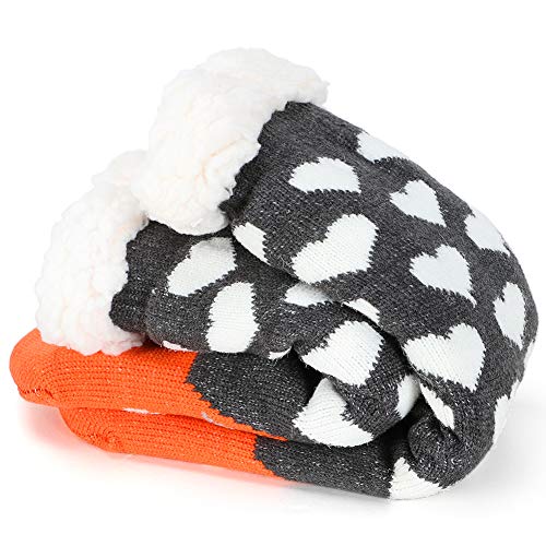 Tacobear Mujeres Gruesos lana calcetines de piso casa abrigados animal calcetines de mujeres antideslizantes calcetines de alfombra Zapatillas de casa para Mujer
