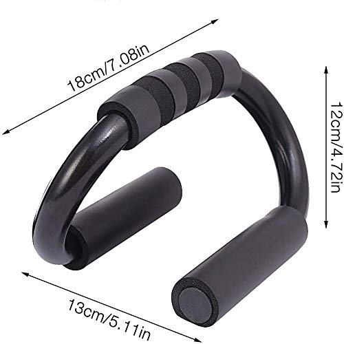 Tadpolez Empuje hacia Arriba Barras,2 Piezas Push Up Bars en Forma De S de Acero Inoxidable Barras De Empuje para Entrenamiento De Fuerza Muscular para Entrenamiento Físico De Gimnasio En Casa