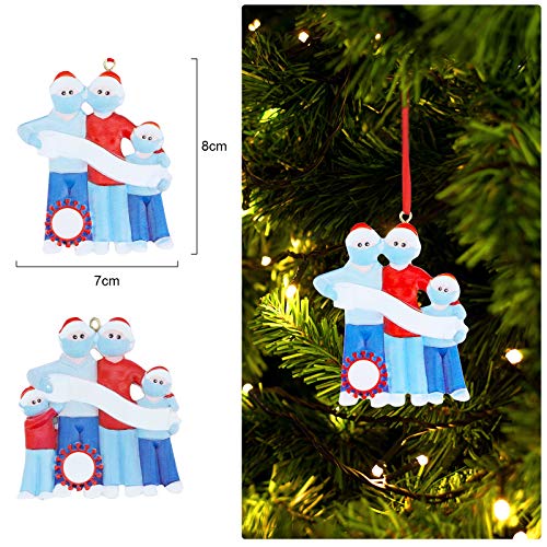 TAECOOOL Juego de 2 adornos de Navidad 2020 con una pluma estilográfica, se utiliza para decorar el árbol de Navidad o el hogar, un buen regalo para los niños de la familia (serie 9).
