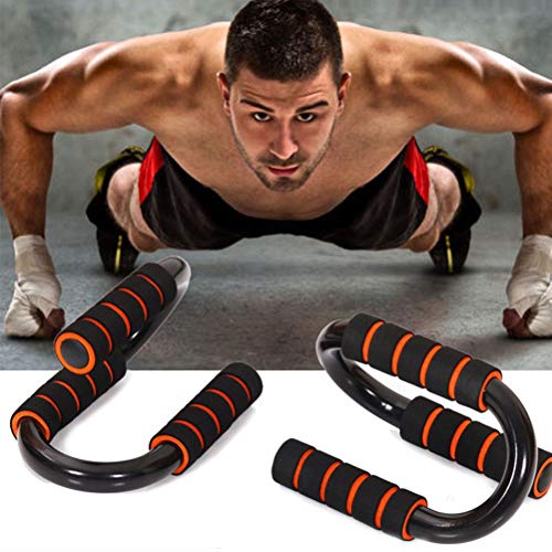 TAIPPAN Fitness Push Up Bar, Tipo S Soportes de Flexiones, Gimnasio en casa Ejercicio Rutina de Formación Push up Stand, Equipo de Entrenamiento Muscular del Pecho y el Brazo TAIPPAN Fitness Push Up Bar, Tipo S Soportes de Flexiones, Gimnasio en casa Ejercicio Rutina de Formación Push up Stand, Equipo de Entrenamiento Muscular del Pecho y el Brazo