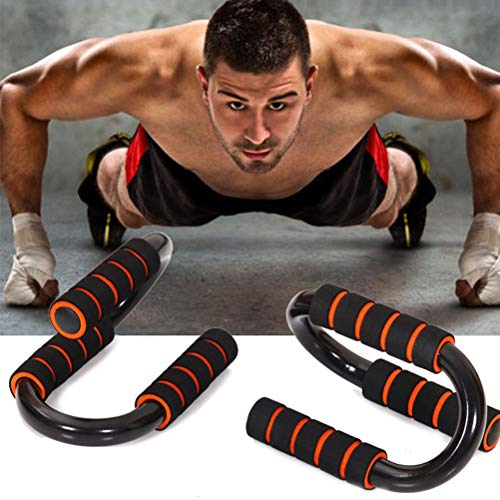 TAIPPAN Fitness Push Up Bar, Tipo S Soportes de Flexiones, Gimnasio en casa Ejercicio Rutina de Formación Push up Stand, Equipo de Entrenamiento Muscular del Pecho y el Brazo