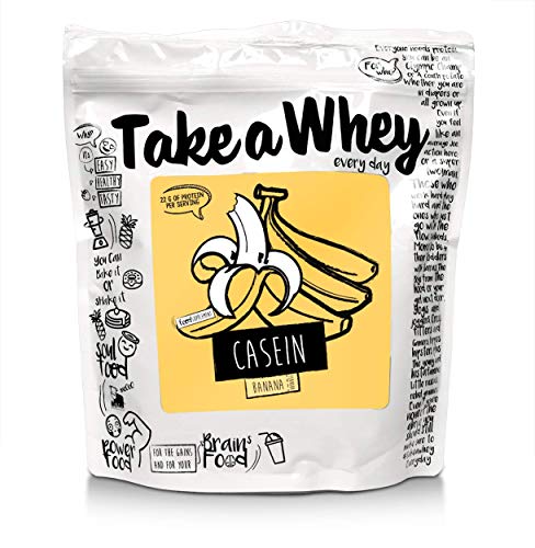 Take-A-Whey Batido de Proteína de Caseína Micelar Todos los Días, Plátano 750 g
